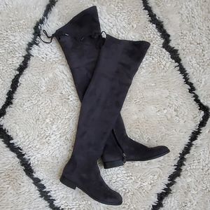 Dolce Vita Charcoal Over the Knee Boots